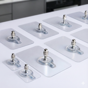 Heavy duty Punch free hooks Punch Free Screw Hook Sticker