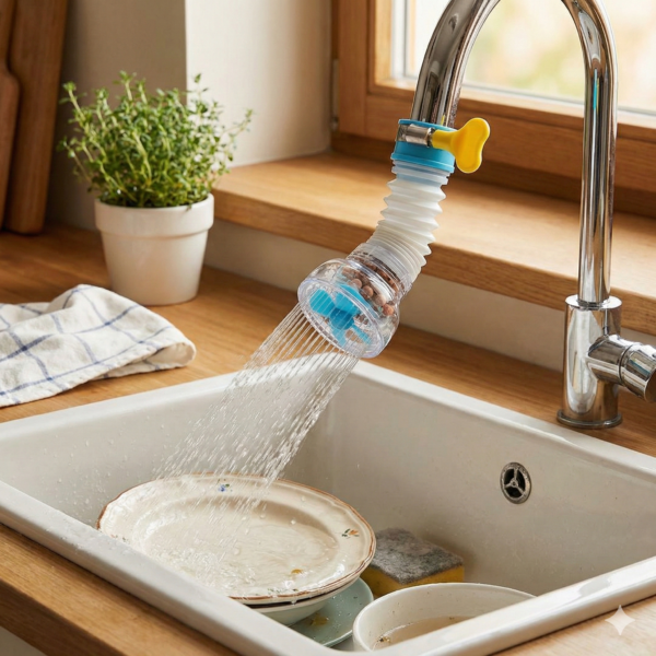 360 Degree Adjustable Fan Faucet Tap Shower for Kitchen Sink